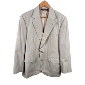 Brooks Brothers Men's Size 41R Made in USA Tan‎ Lined Career Blazer Suit Jacket